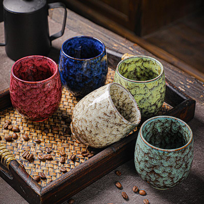 Amazon.co.jp: Demanca 窯変建杯カンフー茶器単杯銀陶磁器茶碗家庭用